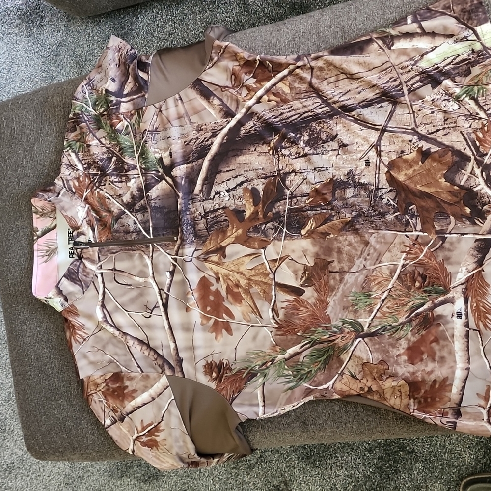 3/4 zip camo